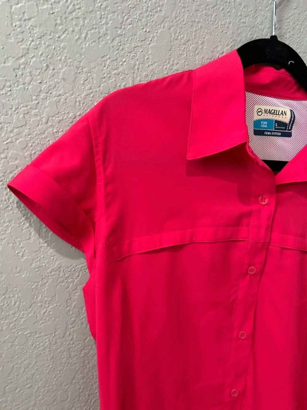 Magellan Outdoors Coral/Pink Fishing Shirt - Picture 4 of 8